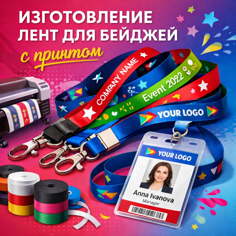 Лента для бейджей