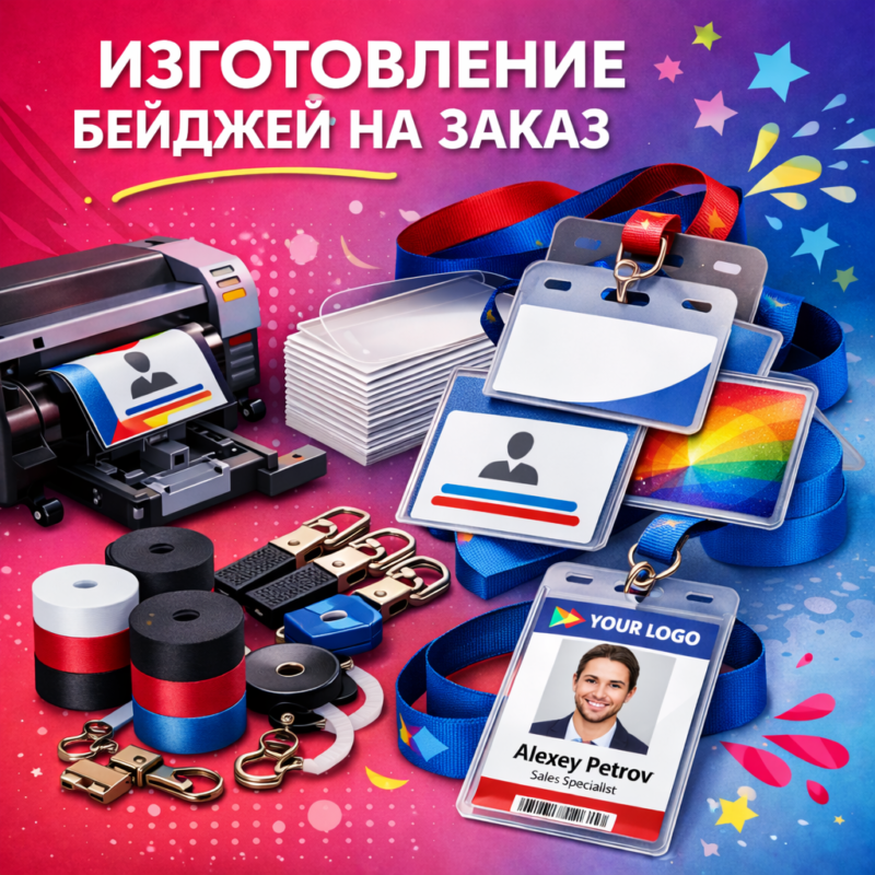 Изготовление бейджей на заказ в Санкт-Петербурге