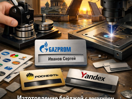 Изготовление металлических бейджей в Санкт-Петербурге